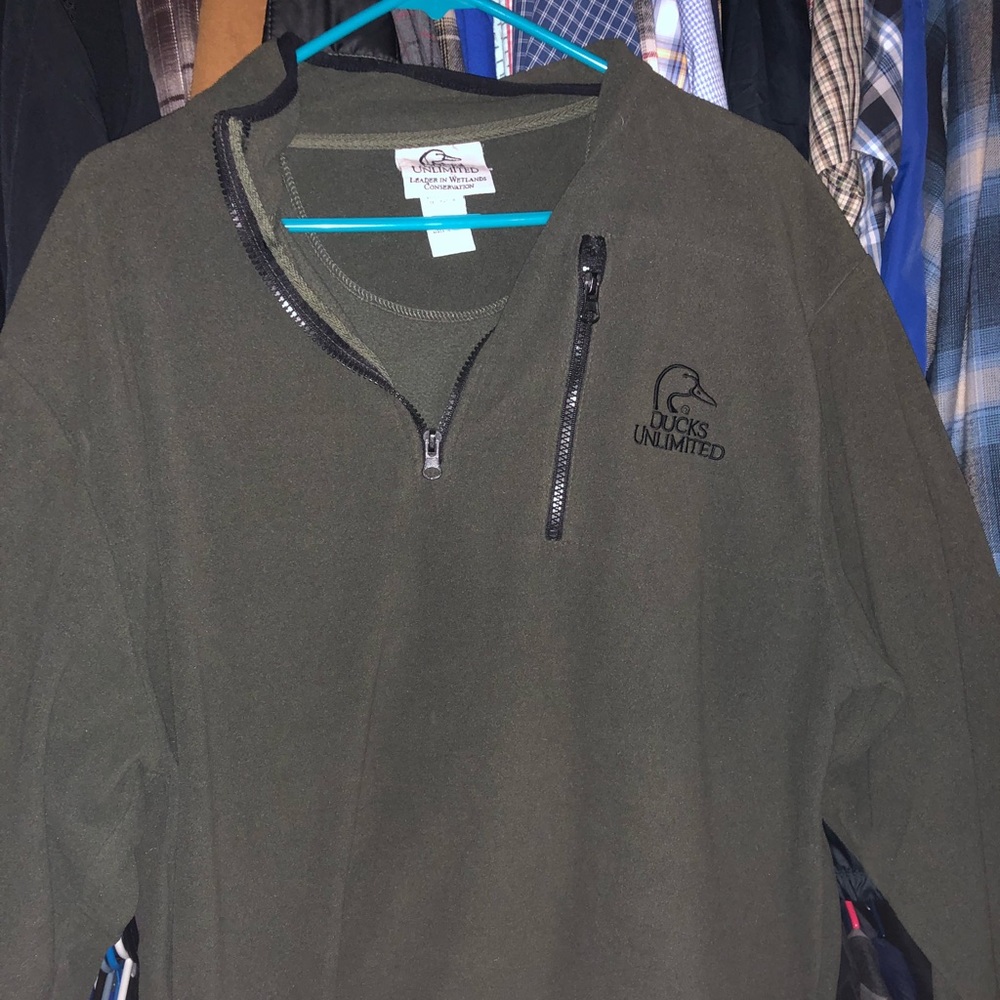 1/4 zip Ducks Unlimited fleece
